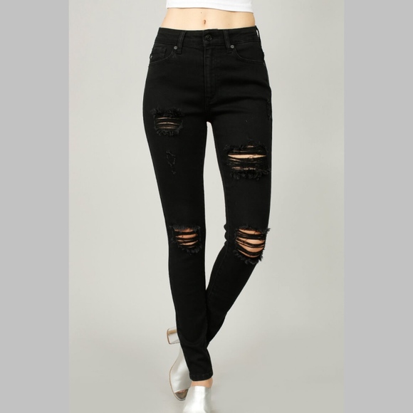 Kylie High Rise Super Skinny Jeans - Picture 2 of 5